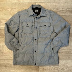 Mens gray lightweight puffer jacket by 32 degrees